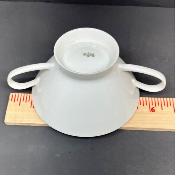 Rosenthal Gala Blue Cream Soup Bowl and Saucer Germany - Picture 9 of 10